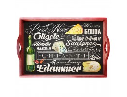 Сервировочный поднос Wine and cheese